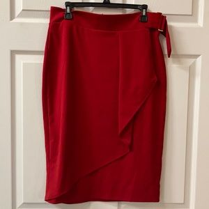 Worthington Red Pencil Skirt